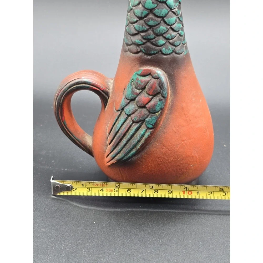 Vintage‎ Rooster Decanter with Cork Stopper Hand Painted